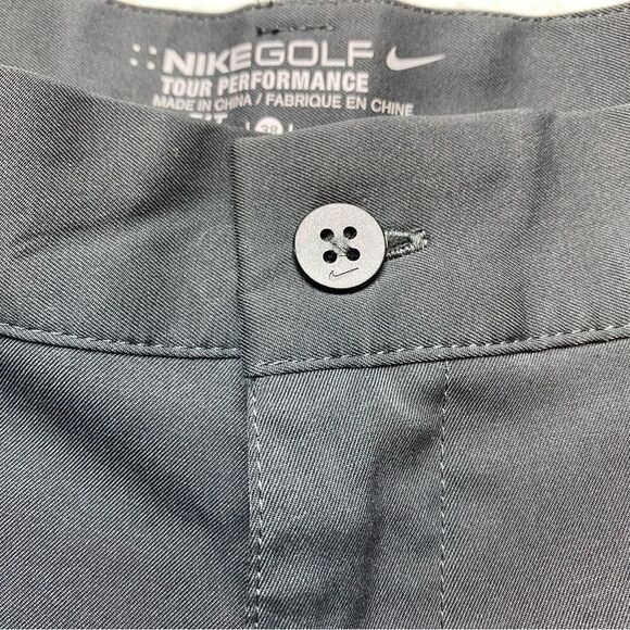 Nike Golf Dri-Fit Flat Front Black Shorts Size 38 - Picture 6 of 11